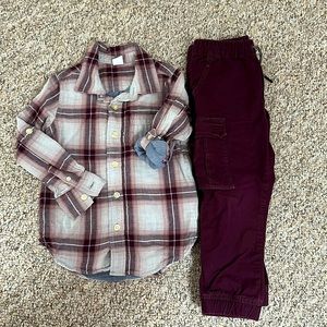 Toddler boy shirt/pant bundle